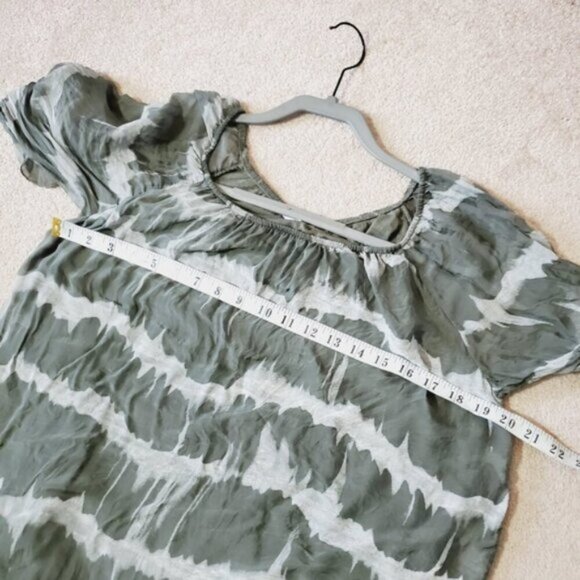 Rosemarine Italy Silk Artsy Lagenlook Boho Abstract Printed Dress M - Picture 4 of 7